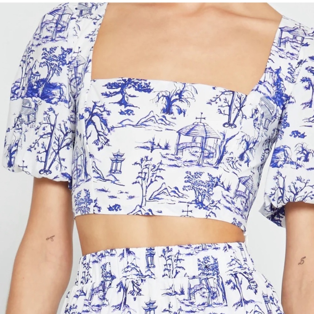 O.P.T beautiful blue top